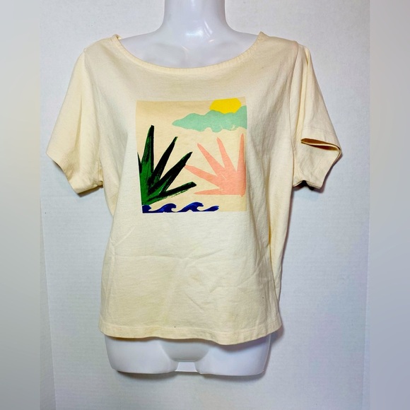 Madewell Tops - Madewell Cream Graphic Women's Top